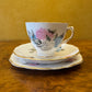 Vintage Royal Vale Hydrangea Tea Cup Trio Set
