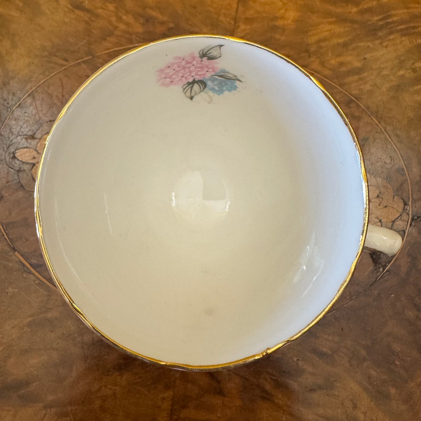 Vintage Royal Vale Hydrangea Tea Cup Trio Set