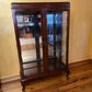 Vintage Mahogany Glass Display Cabinet