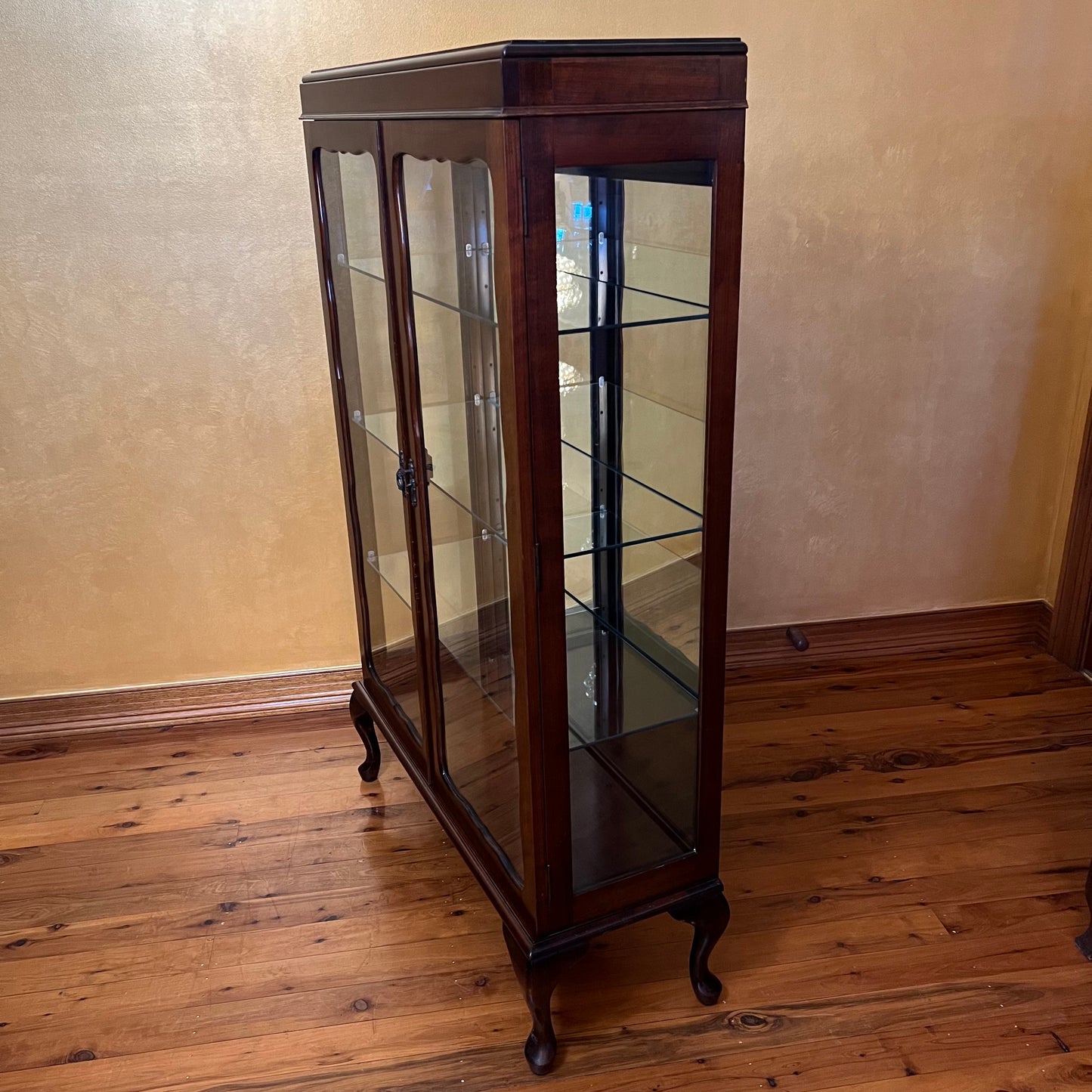 Vintage Mahogany Glass Display Cabinet