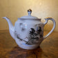 Vintage Hayasi Kutan Japanese Print Teapot