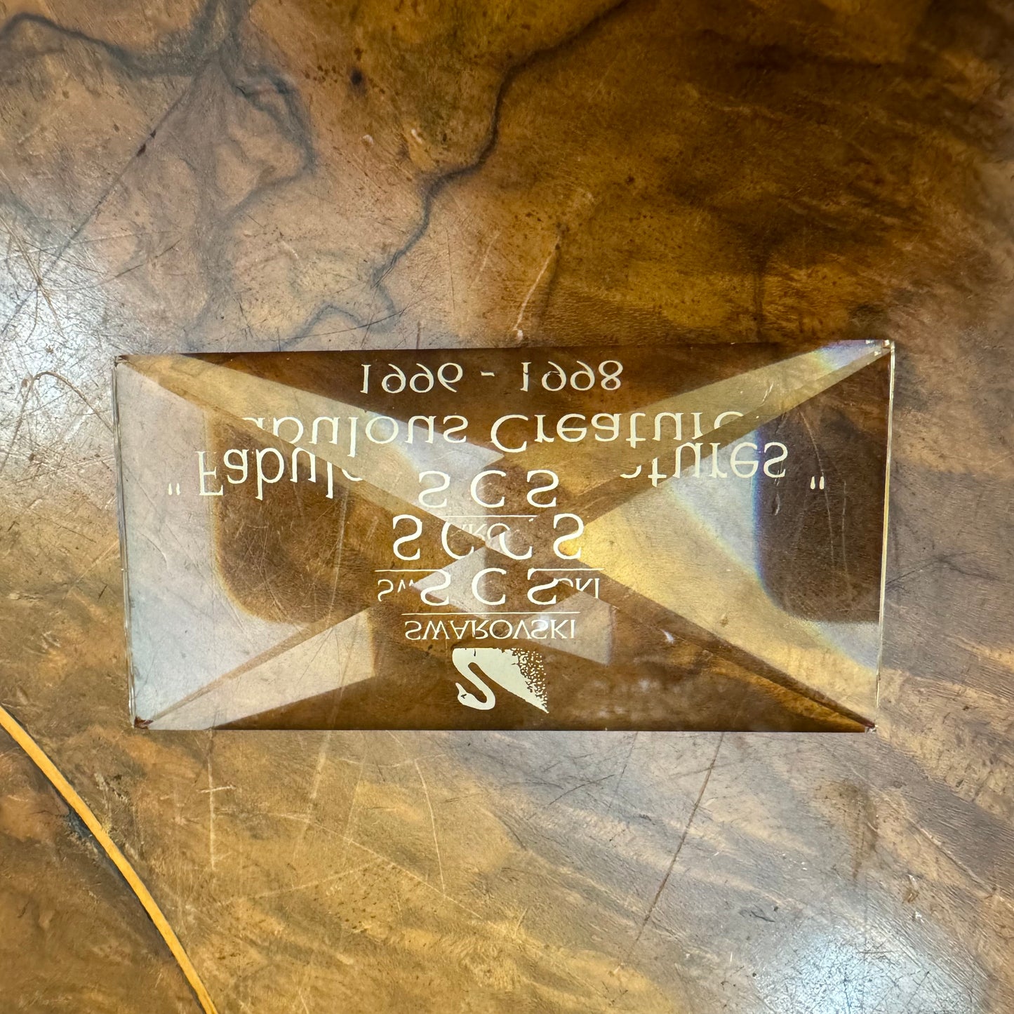 Swarovski Crystal SCS Fabulous Creatures Title Plaque 1996-1998