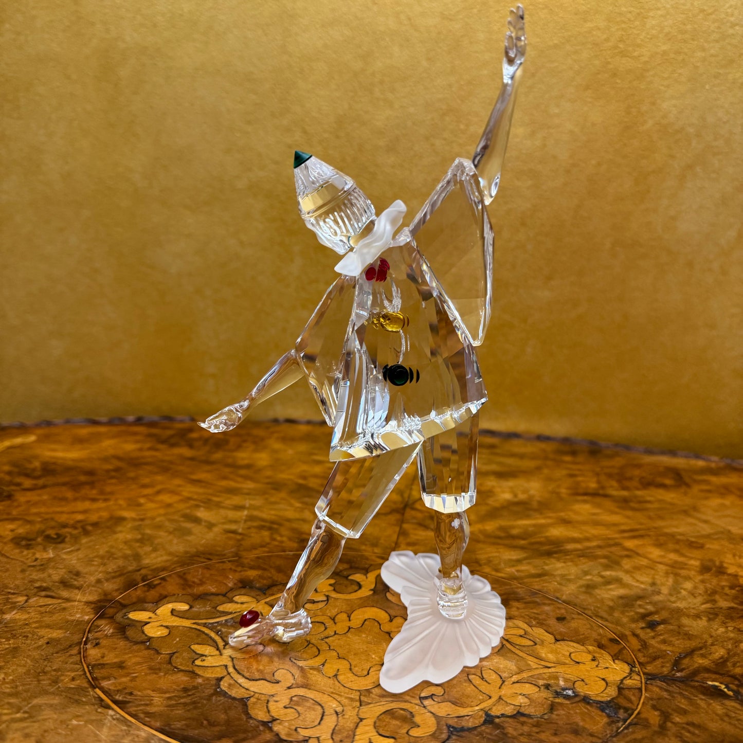 Swarovski Crystal Masquerade 1999 Pierrot Figurine