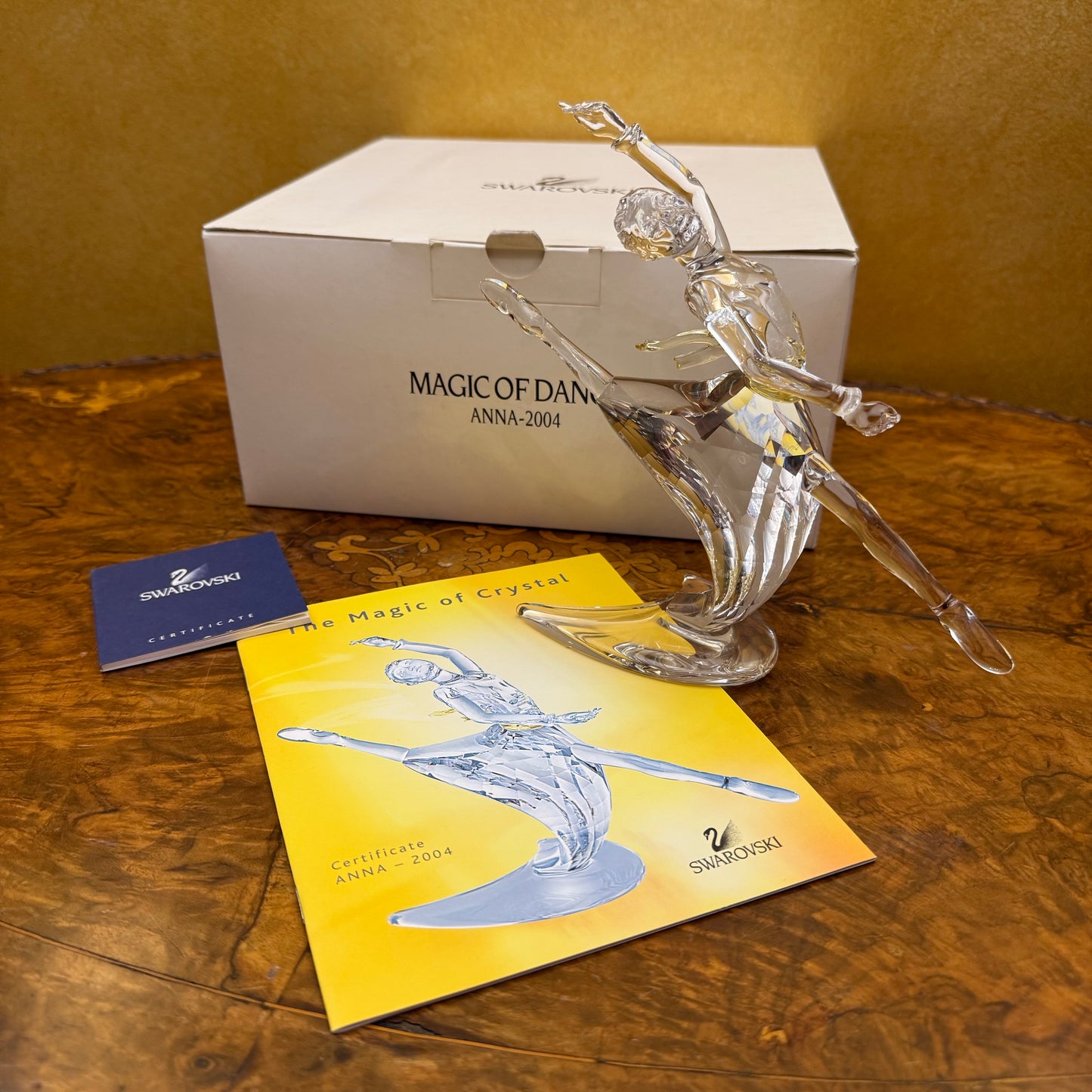 Swarovski Crystal Ballerina Anna 2004 The Magic Of Dance Figurine