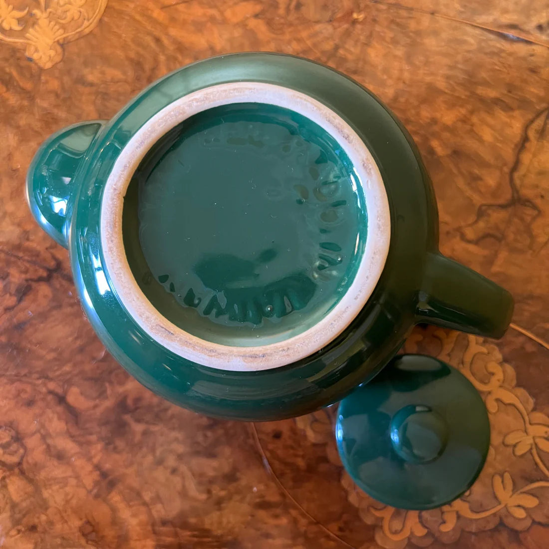 Vintage Dark Green Teapot
