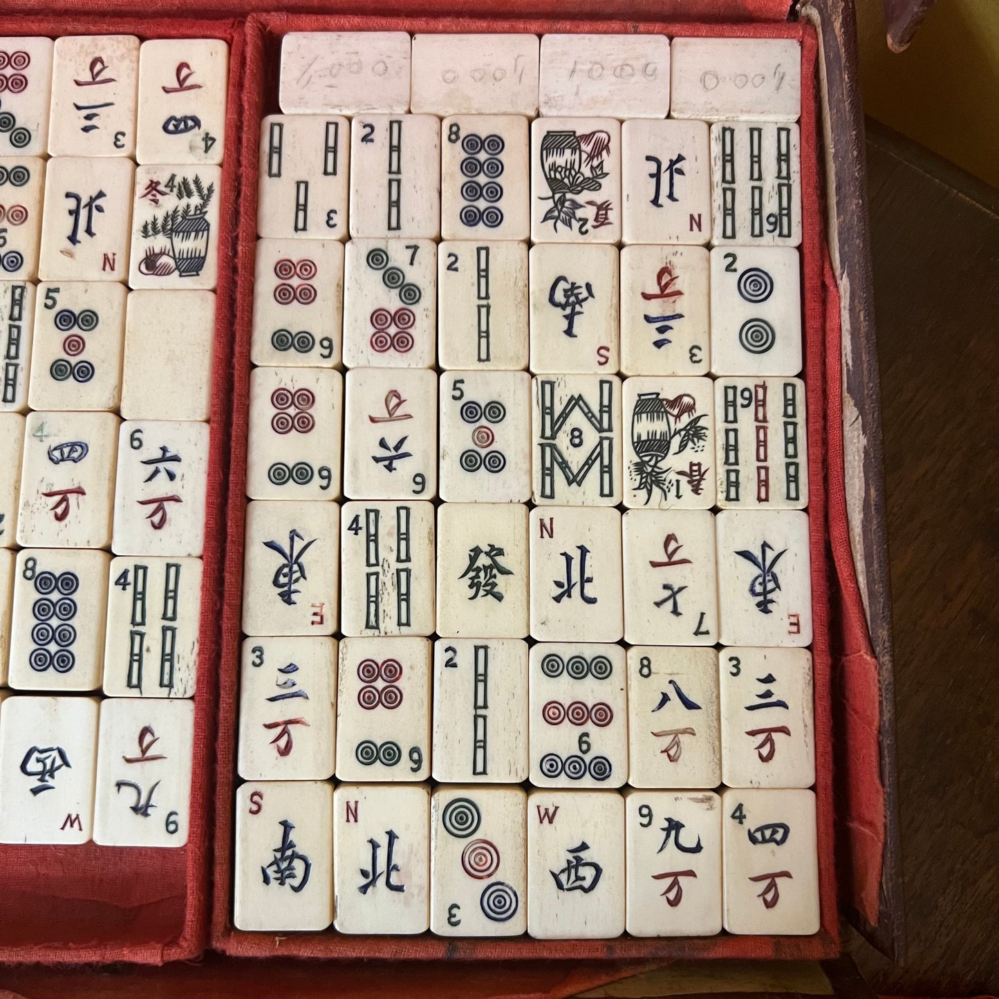 Antique Early 20th Century Chinese Mahjong Set