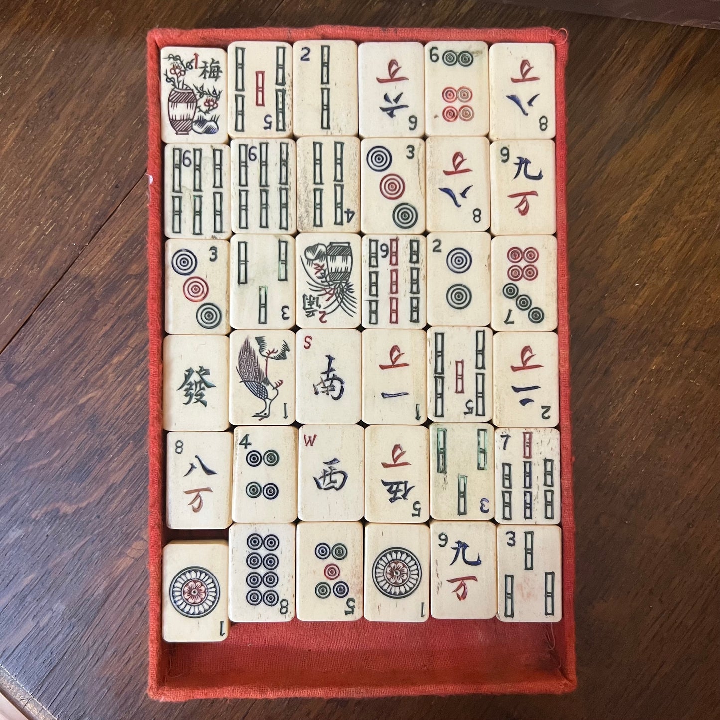 Antique Early 20th Century Chinese Mahjong Set