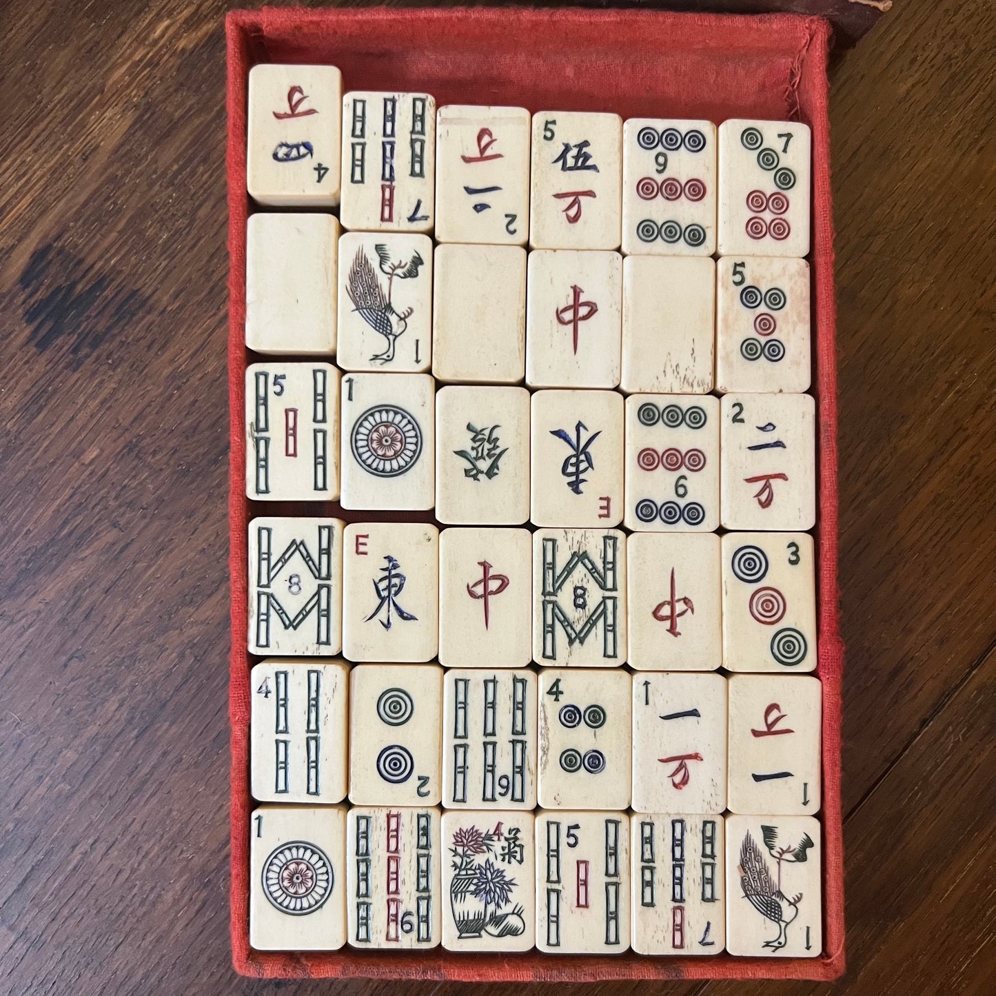 Antique Early 20th Century Chinese Mahjong Set