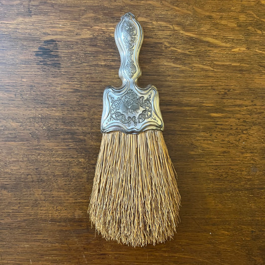 Antique Silver Plated Top Hat Brush