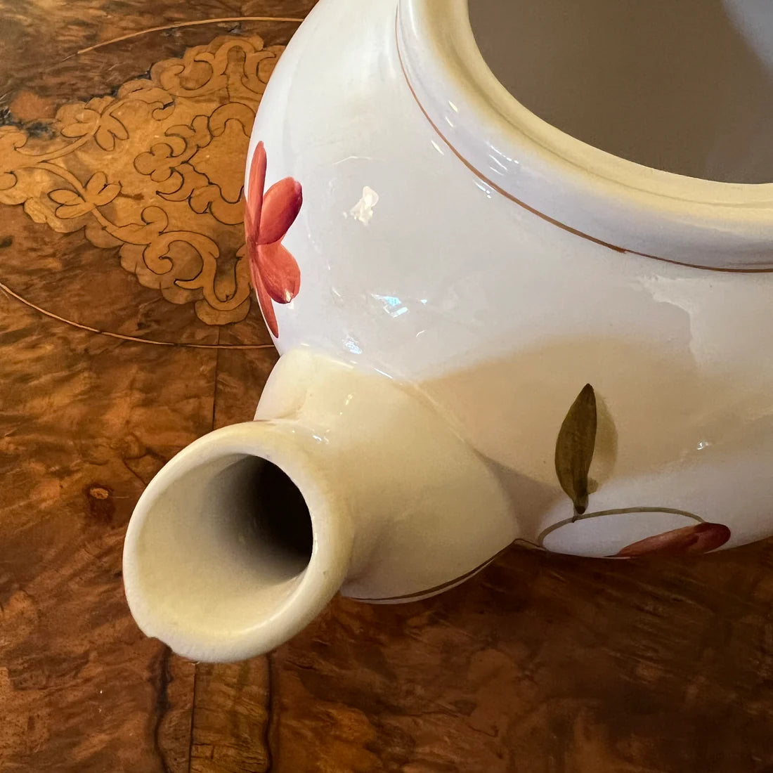 Vintage Autumn Floral Teapot