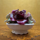 Vintage Aynsley Bone China Floral Bouquet Basket Ornament