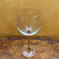 Vintage Crystal Gold Tulip Stem Wine Glasses Set Of Four