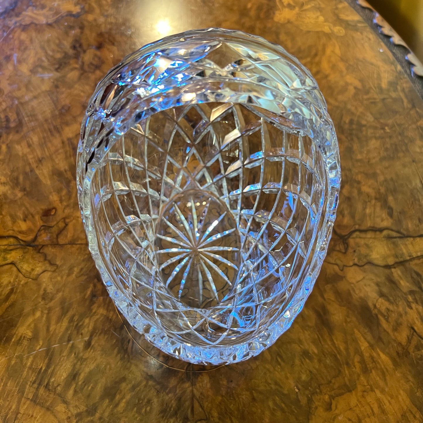 Vintage Crystal Basket