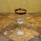 Vintage Crystal Gold Detail Port Glasses Set Of Six