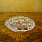 Vintage Crystal Cut Trinket Bowl
