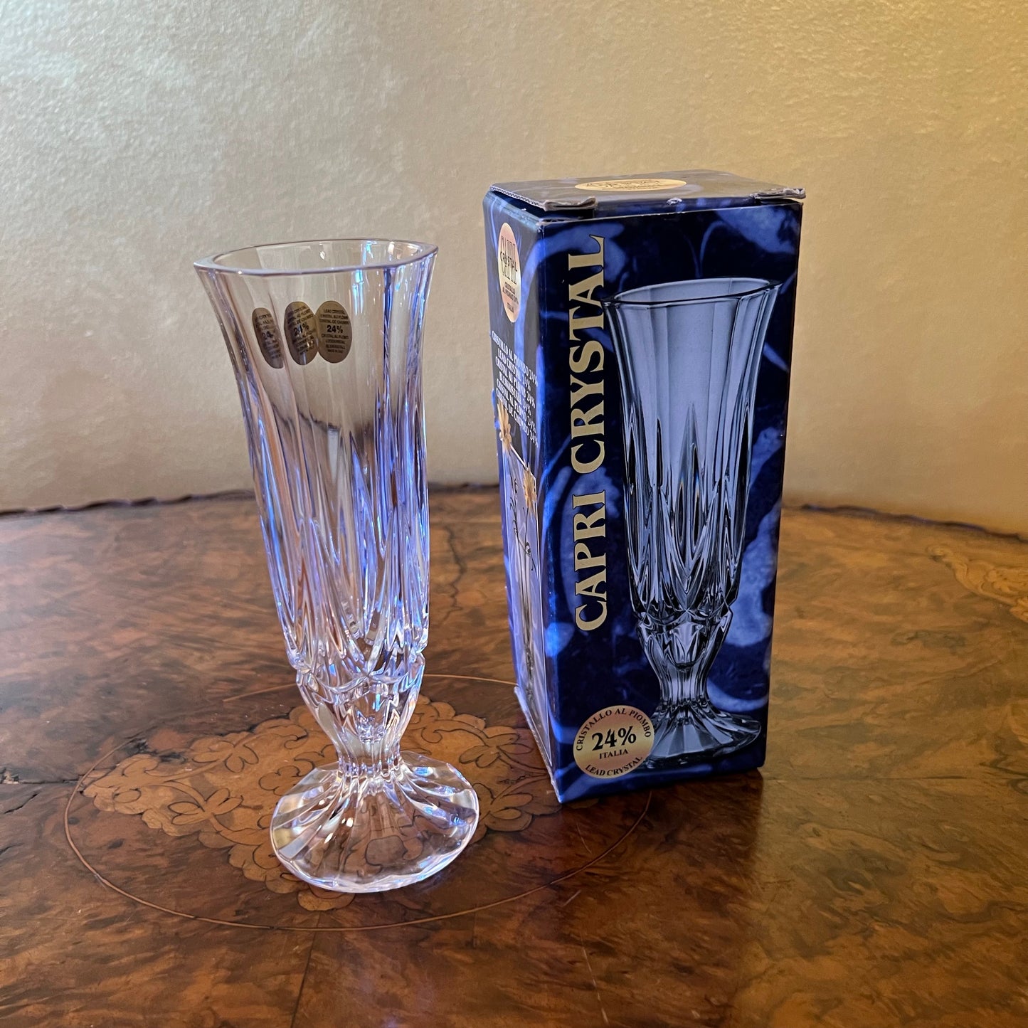 Capri Italian Crystal Vase