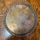 Vintage Brass Floral Engraved Round Tray