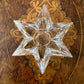 Orrefors Star Shaped Candle Holdes Pair
