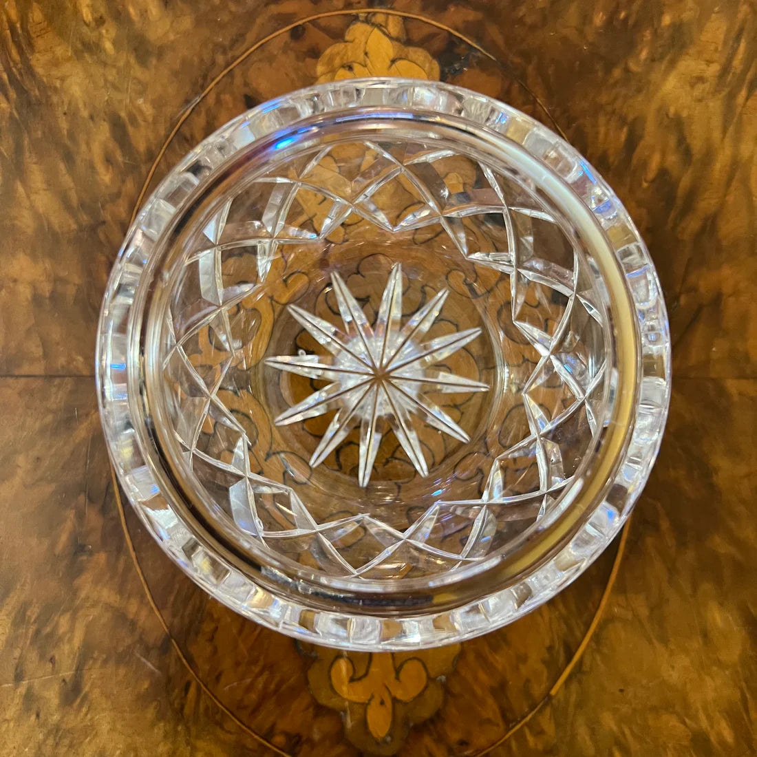 Vintage Crystal Sugar Bowl