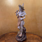 Antique 19th Century Turin Teplitz Young Boy With Pipe Ceramic Large Figure