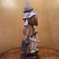Antique 19th Century Turin Teplitz Young Boy With Pipe Ceramic Large Figure