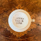 Vintage Lucent Pink Floral Coffee Cup
