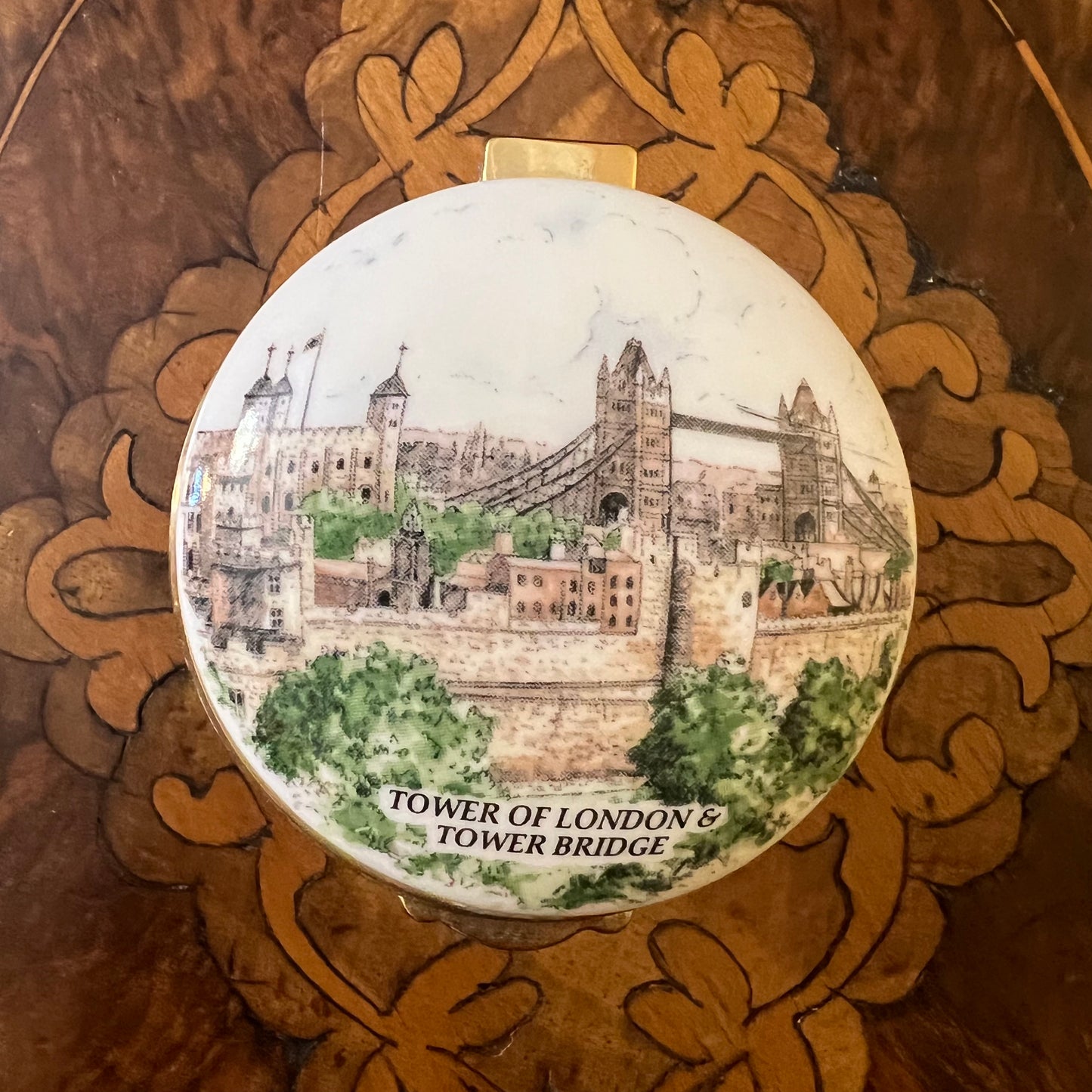 Falcon China London Bridge Trinket Box