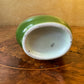 Vintage Printed Green Double Handled Vase