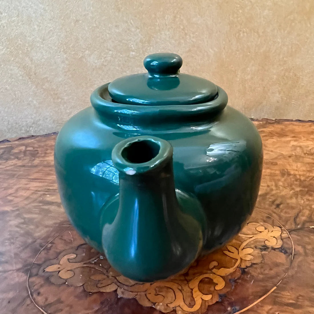 Vintage Dark Green Teapot