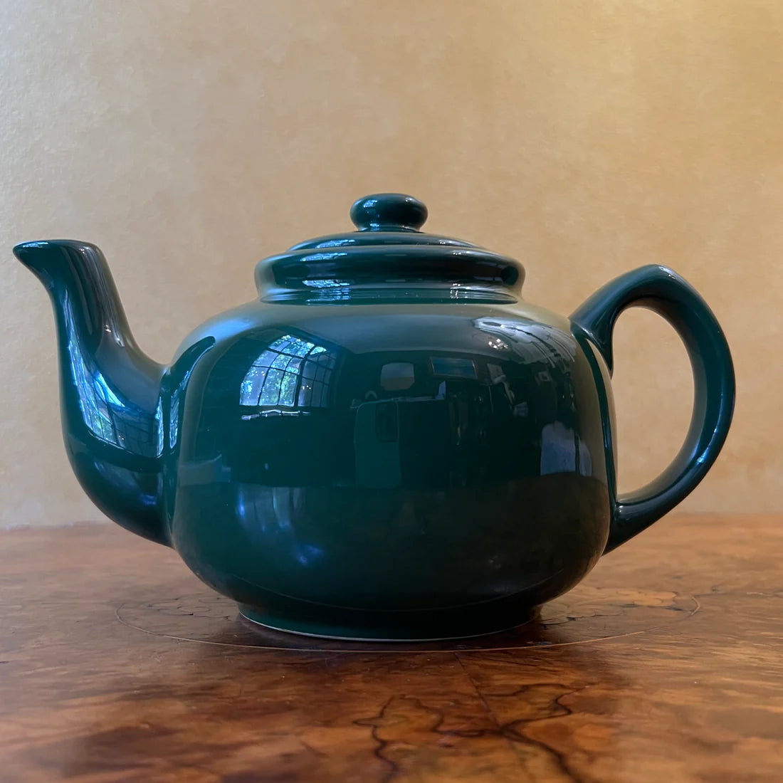 Vintage Dark Green Teapot