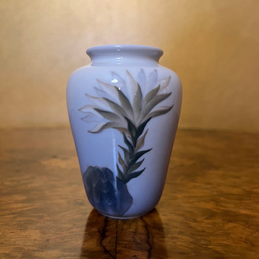 Vintage Royal Copenhagen Cactus Print Vase