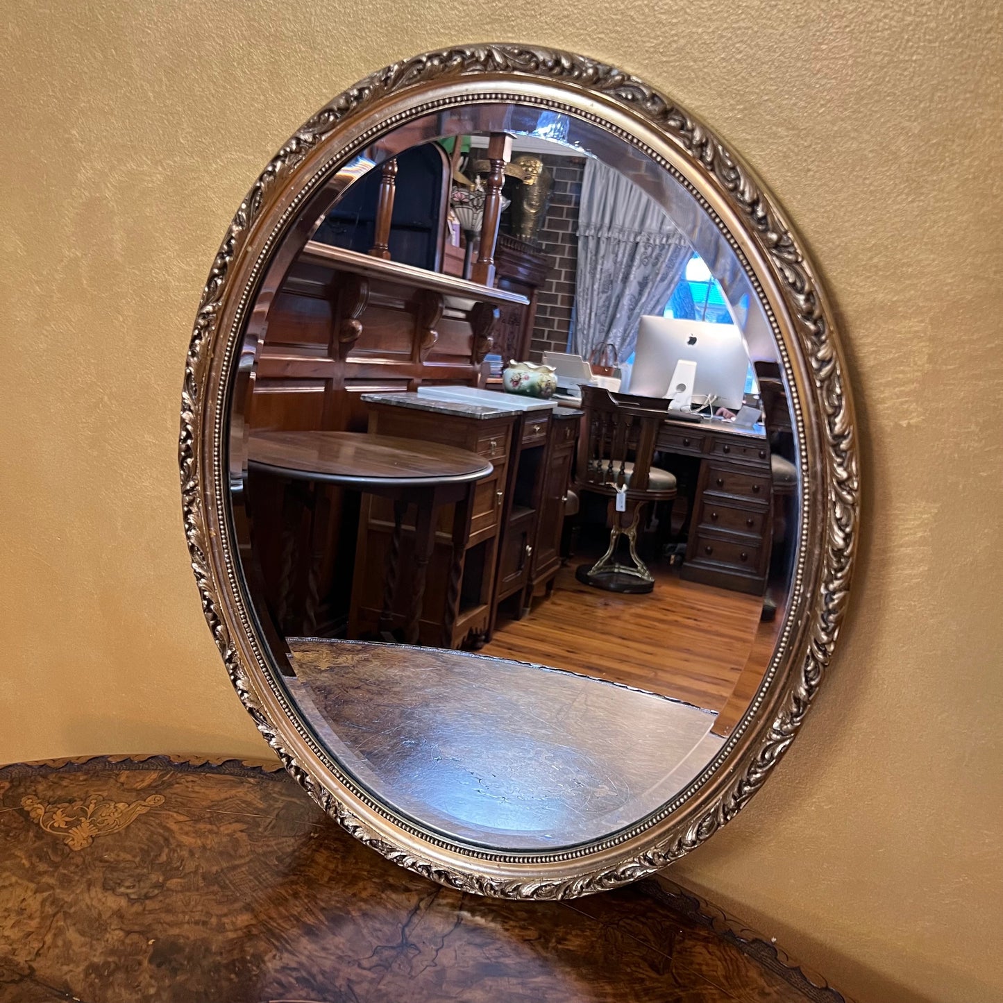 Vintage Gilt Frame Bevelled Mirror