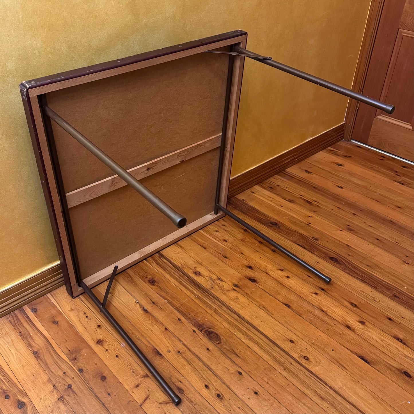 Vintage Mid-Century Folding Wooden Gaming Table