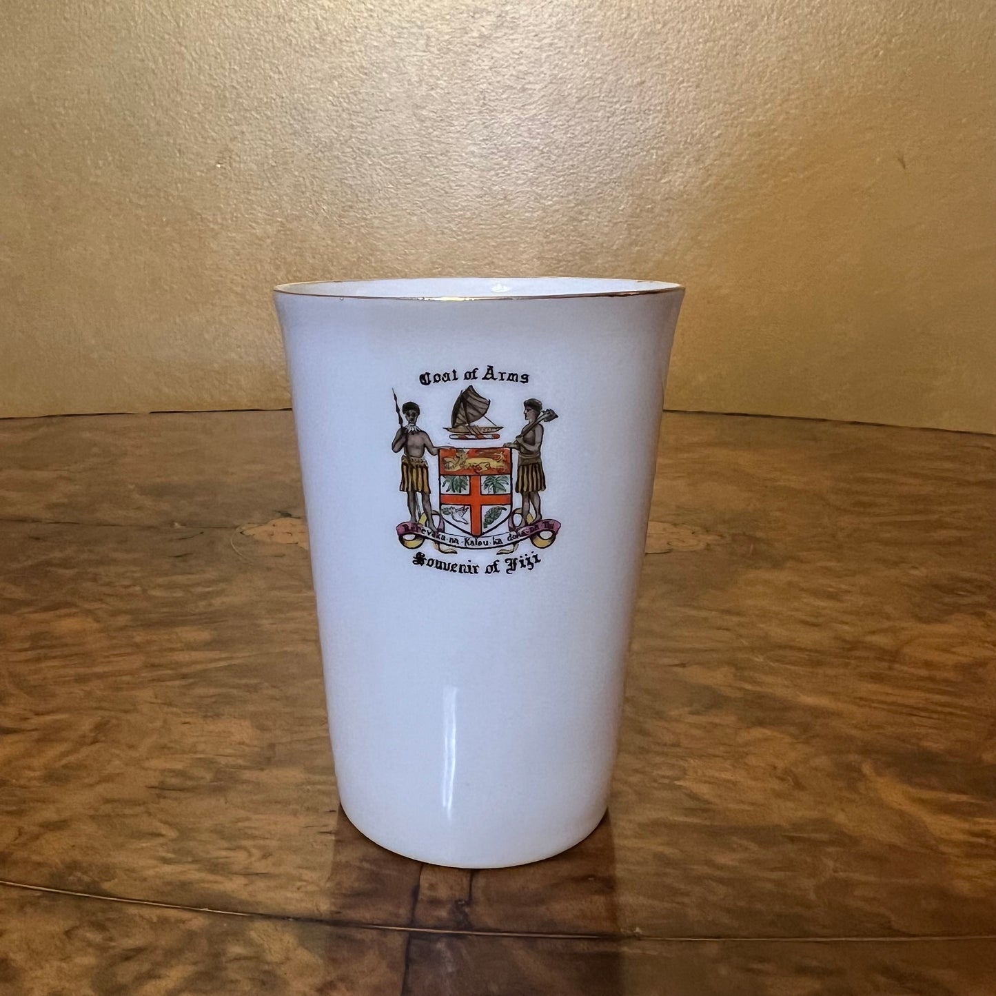 Vintage Grafton China Coat Of Arms Souvenir Of Fiji Cup