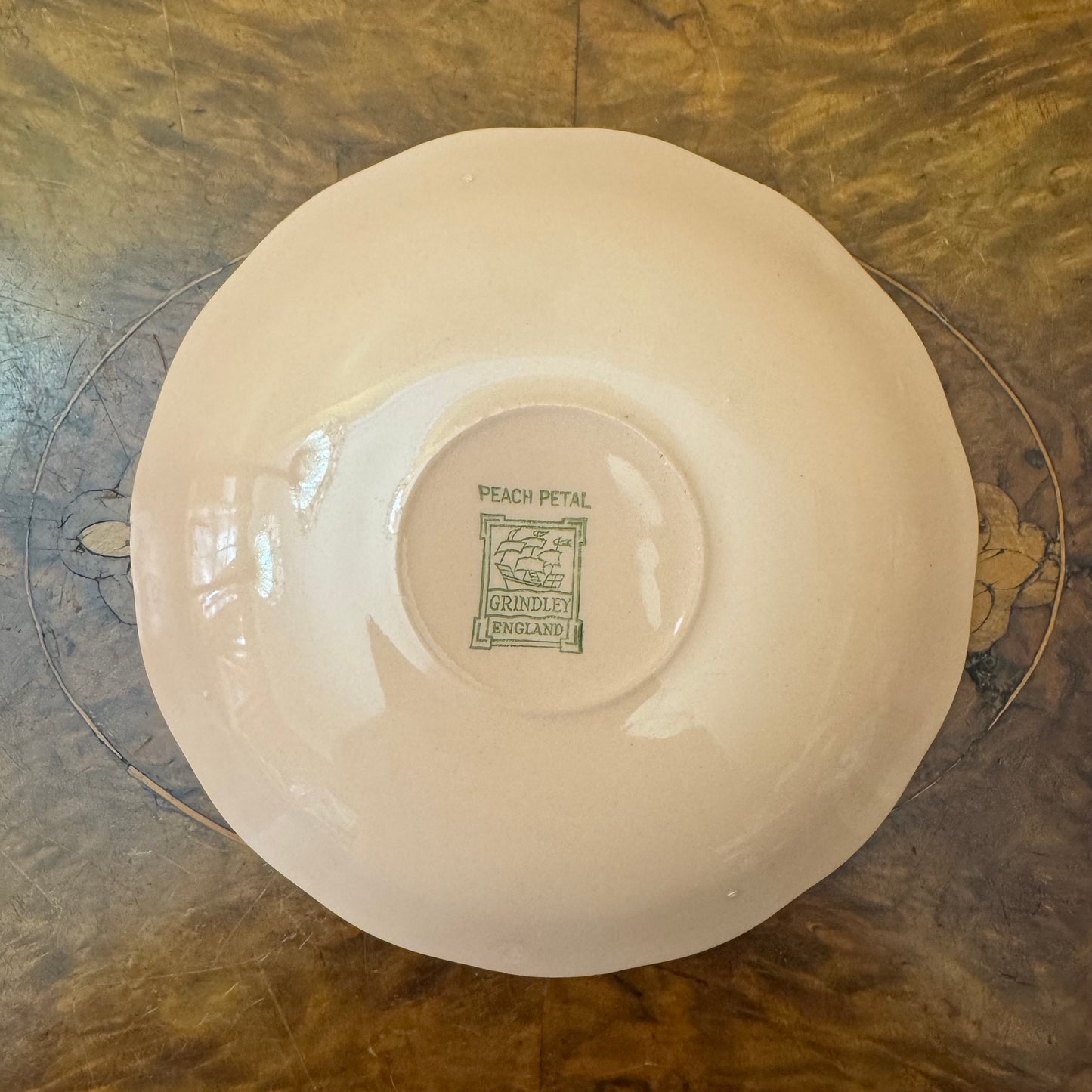 Vintage Grindley Peach Petal Gold Trim 40 Piece Dinner Set