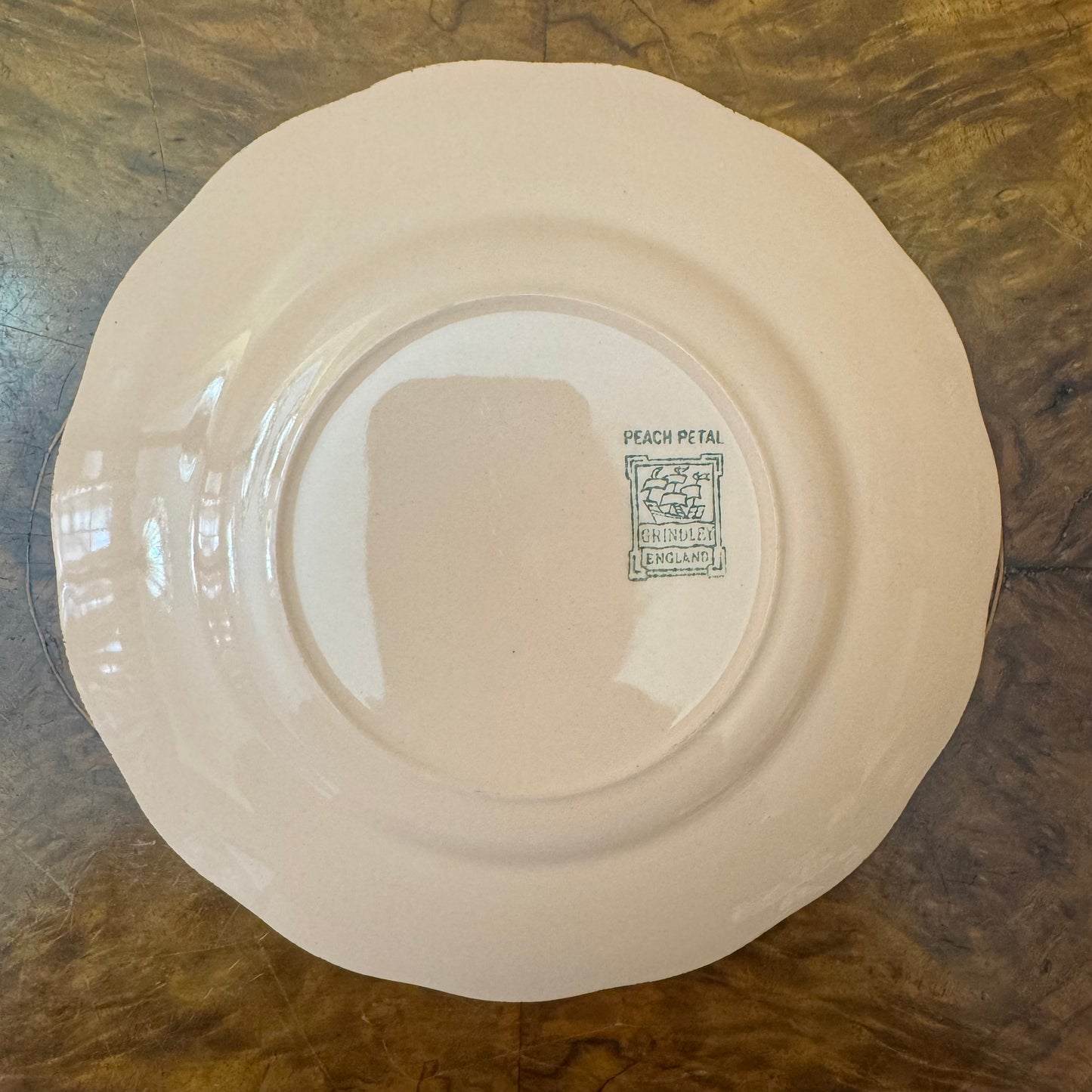 Vintage Grindley Peach Petal Gold Trim 40 Piece Dinner Set