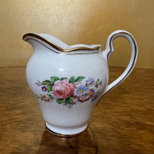 Vintage Salsbury Floral Milk Jug