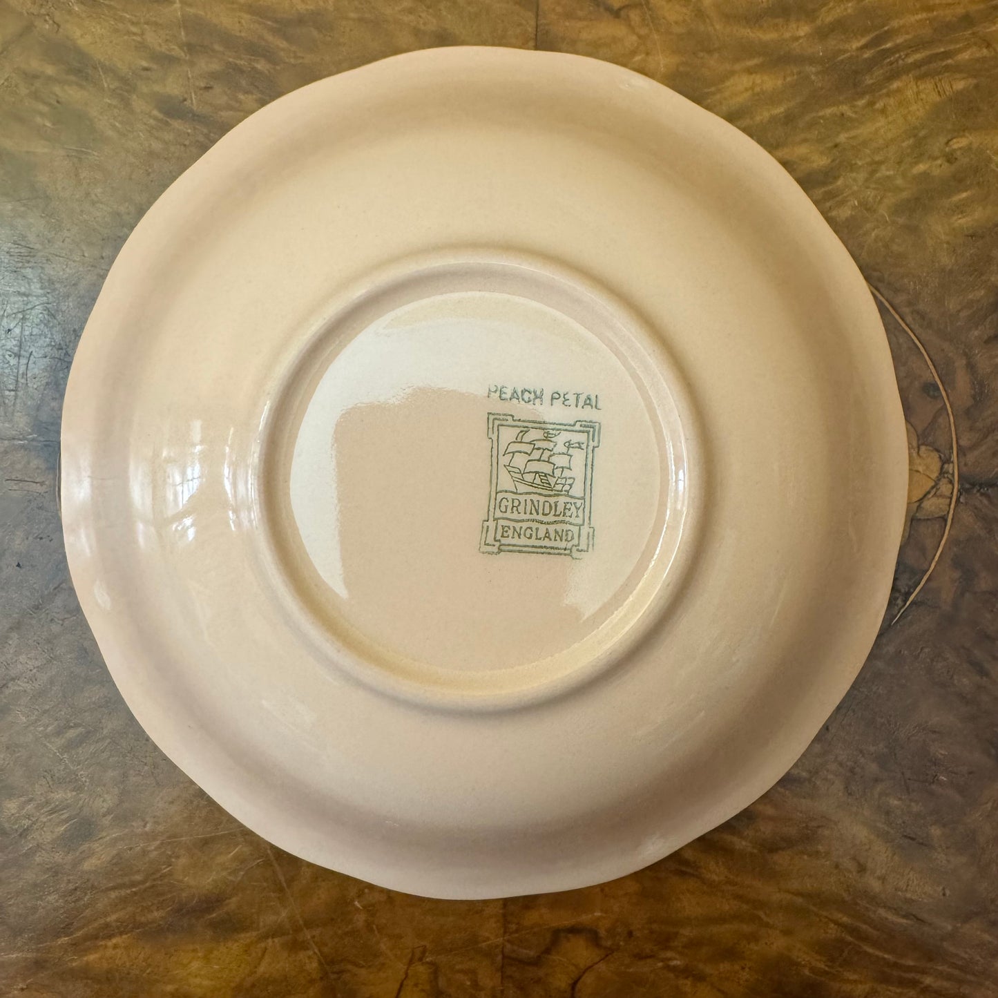 Vintage Grindley Peach Petal Gold Trim 40 Piece Dinner Set