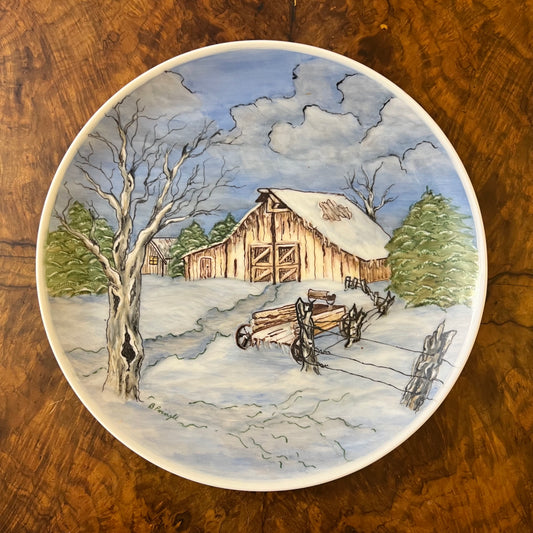 Vintage Forstenbery Barn Snow Plate