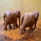 Vintage Wooden Elephant Figurines