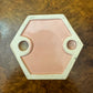 Vintage Pink Porcelain Candle Holders Pair