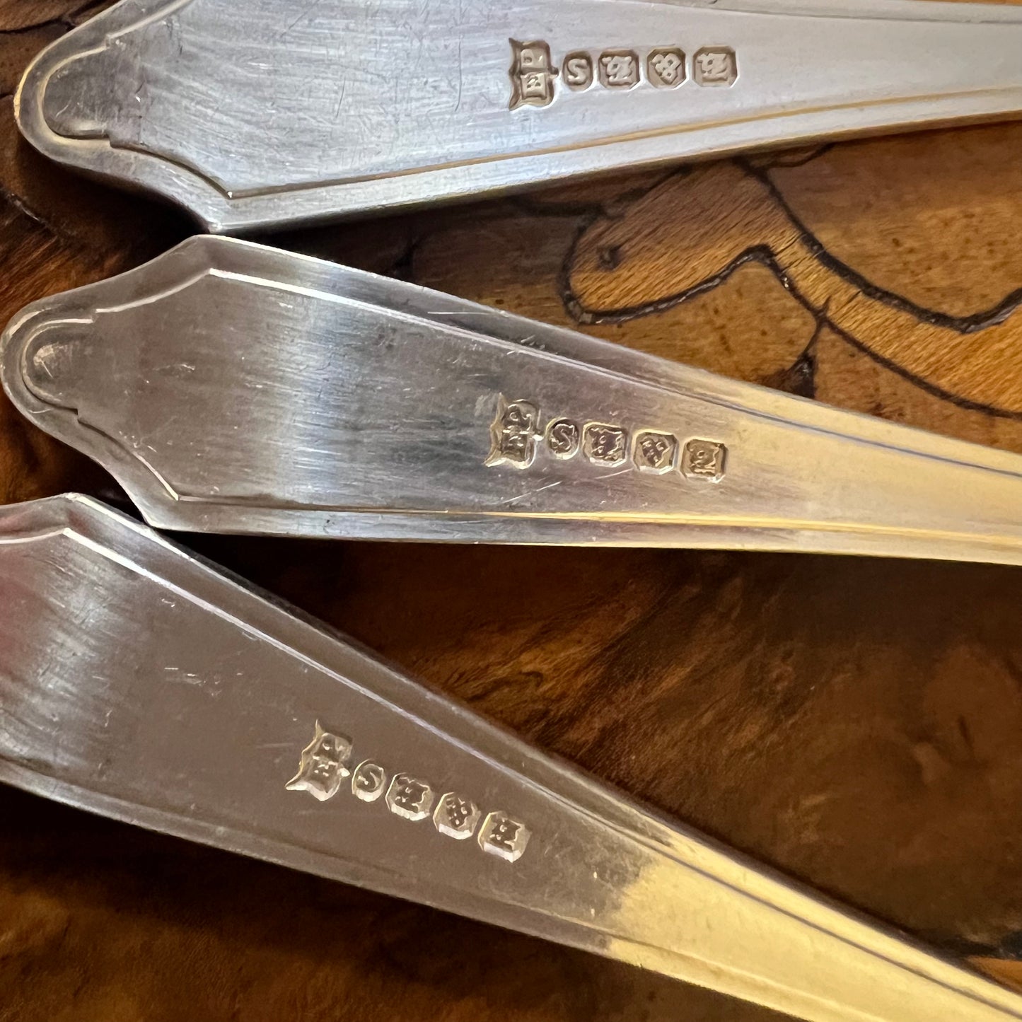 Vintage Silver Plated Desert Forks Set Of Six