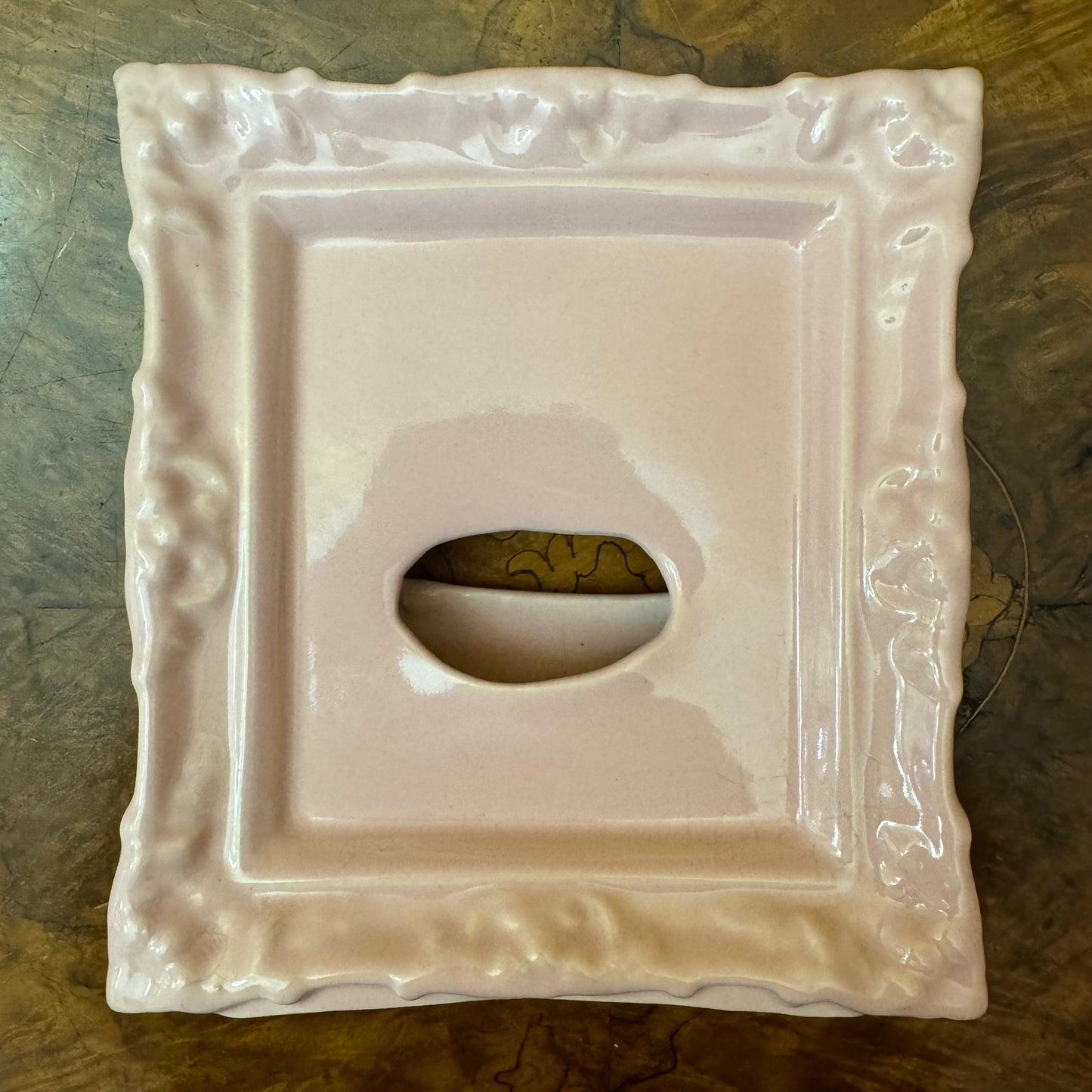 Vintage Pink Photo Frame Vase
