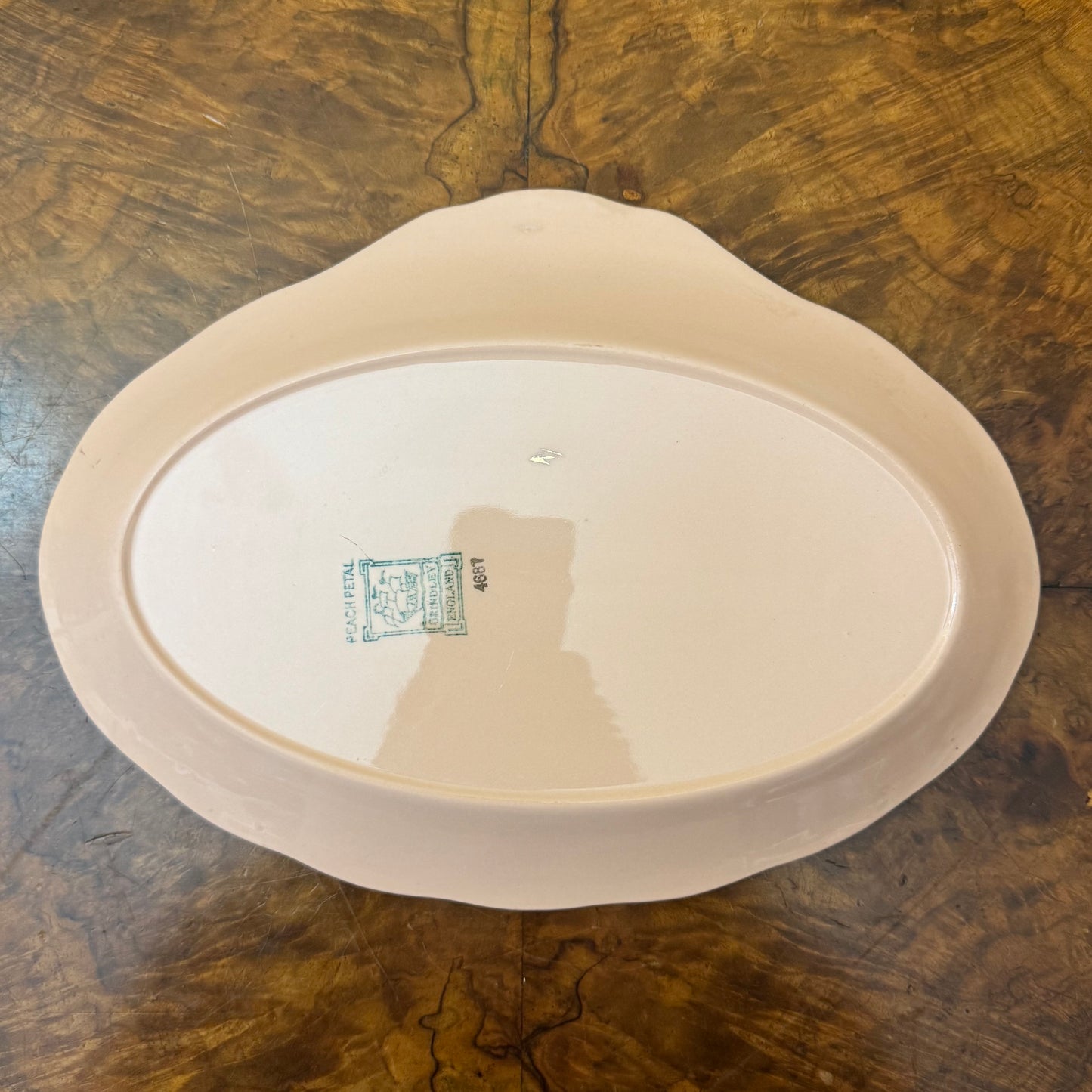 Vintage Grindley Peach Petal Tray