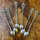 Vintage Italian Long Handle Spoons Set Of Six