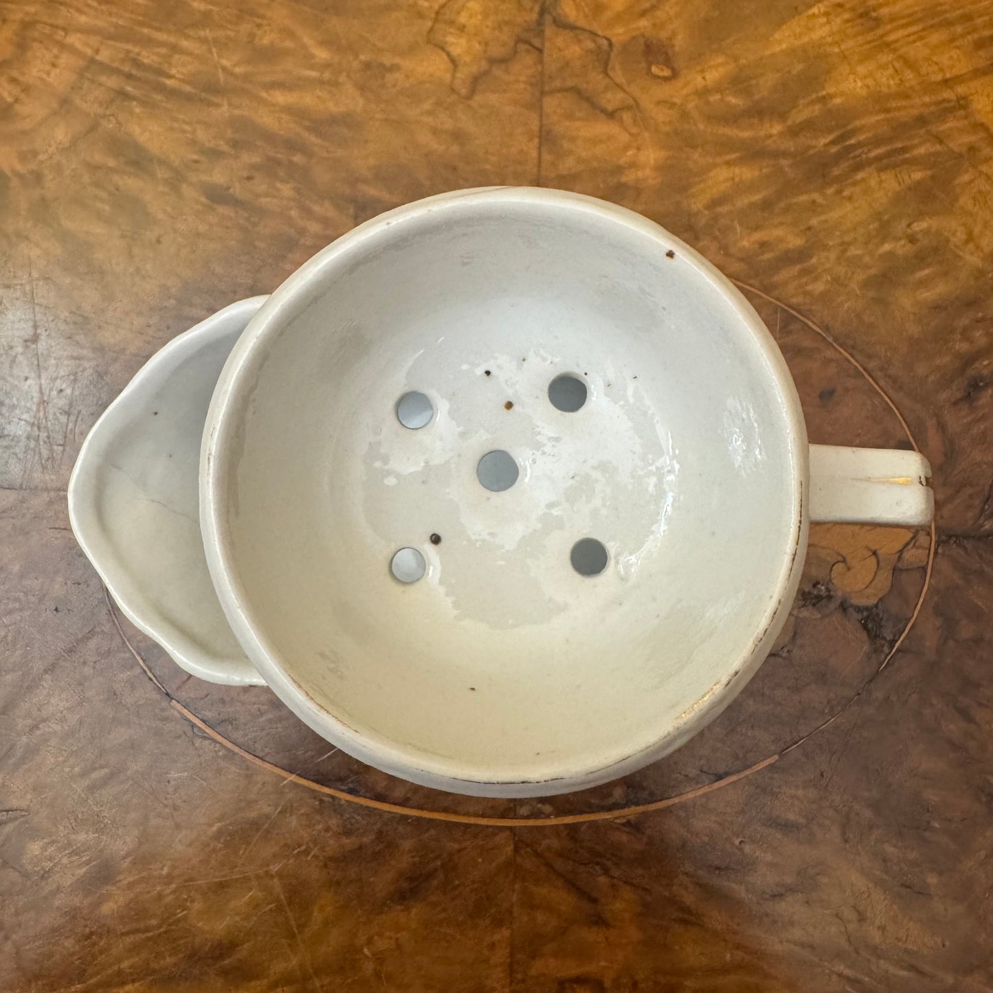 Vintage Floral Print Shaver Mug
