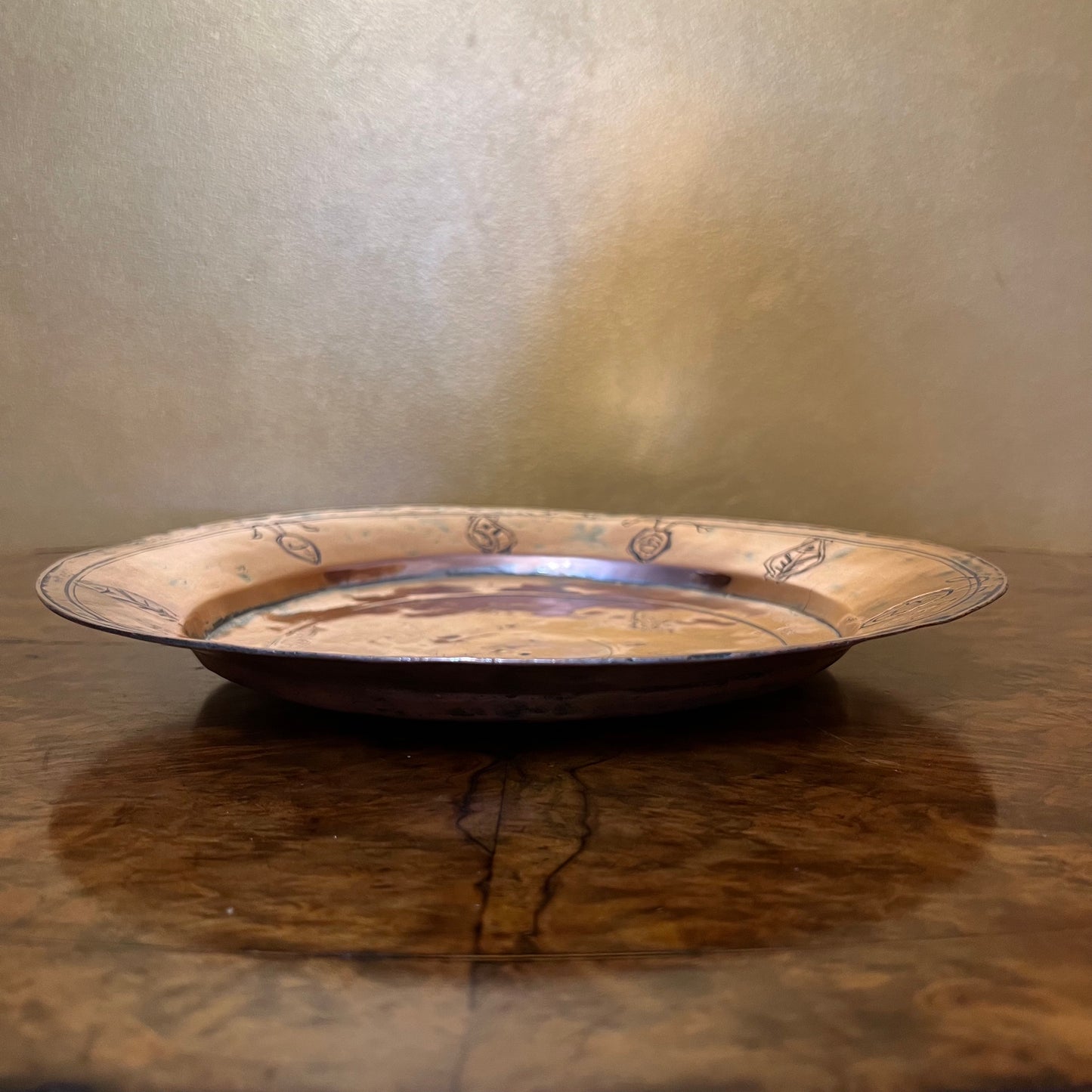 Antique Copper Plate/Platter