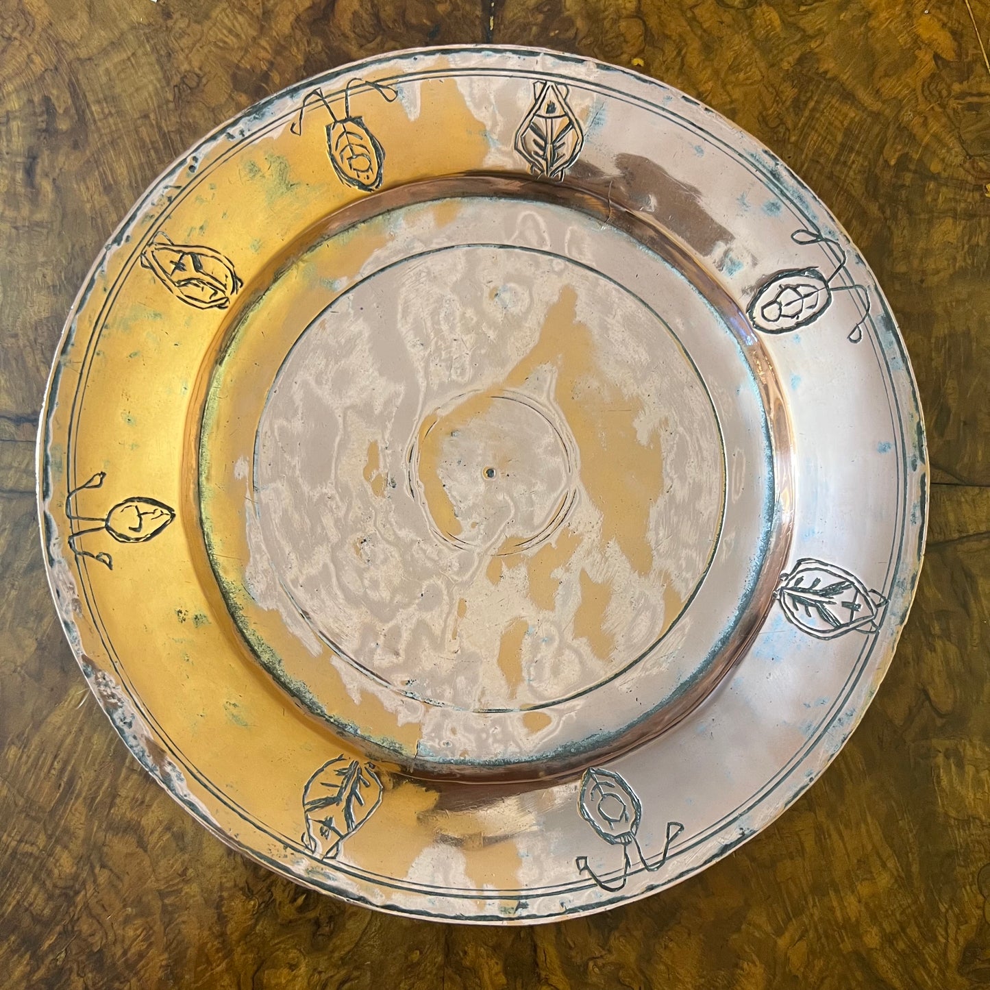 Antique Copper Plate/Platter