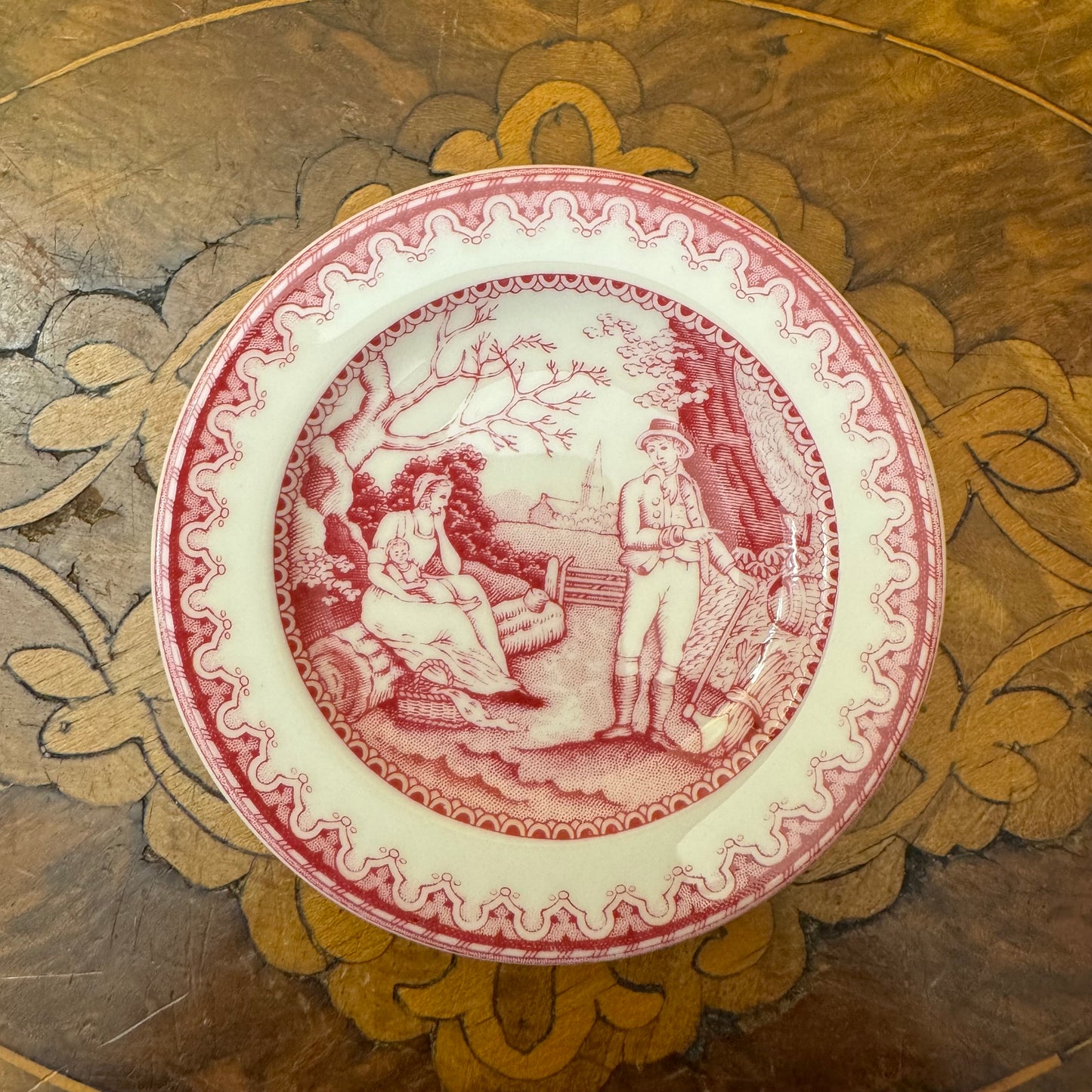 Spode Family Picnic Print Miniature Plate