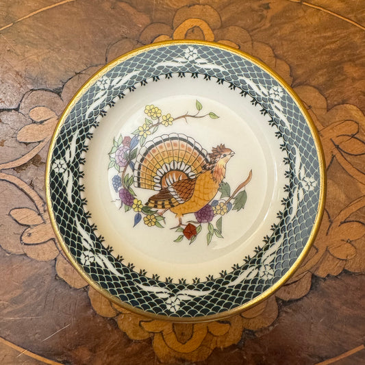 Franklin Porcelain Bird Print Small Plate
